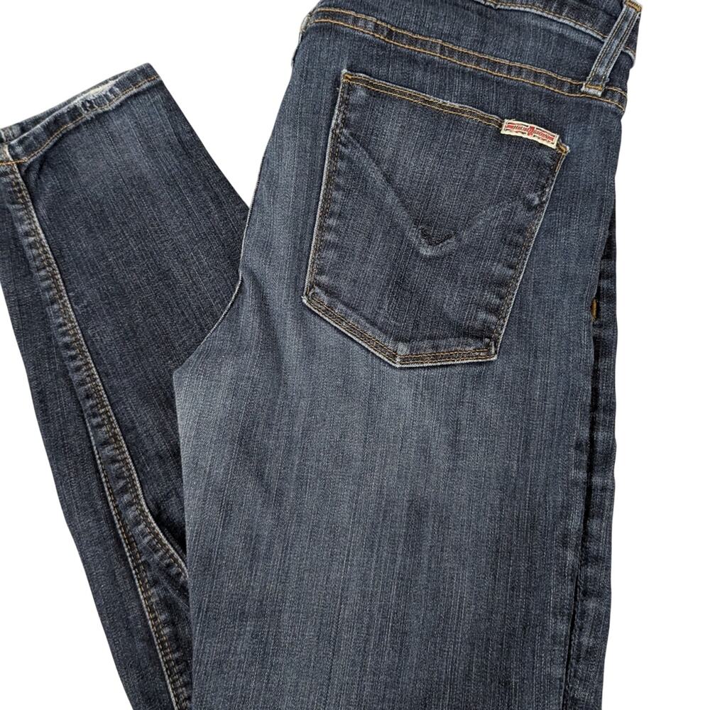 #353 - Hudson Jeans Blue Skinny Denim with Classic Medium-Dark Wash